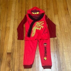 Kid’s Lego Red Ninja set up